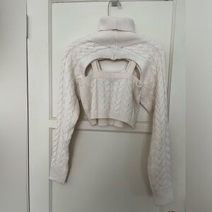Shein knit set brand new cream color, size s